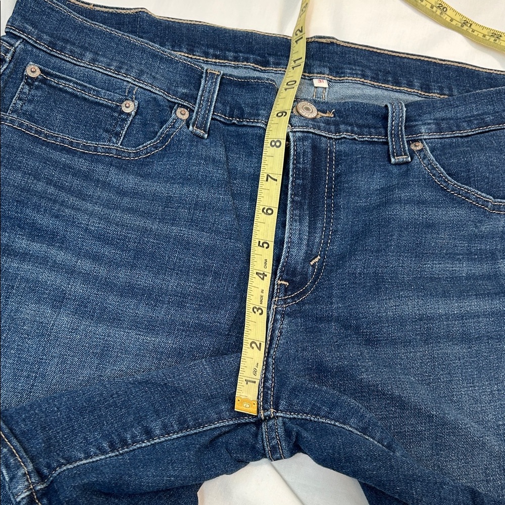 Levi's Dark Blue Denim Jean Shorts Size 31 - Picture 4 of 8